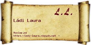 Ládi Laura névjegykártya